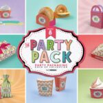 دانلود مدل های بسته بندی مهمانی Party Packaging Mockups