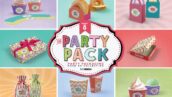 دانلود مدل های بسته بندی مهمانی Party Packaging Mockups