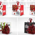 دانلود موکاپ برندینگ کیف خرید Handle Eco Shopping Bag Branding