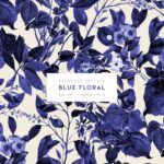 دانلود پترن گل های آبی Blue Floral
