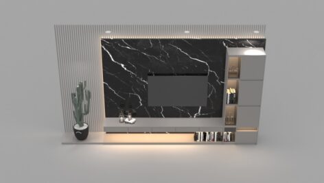 دانلود میز تلویزیون سه بعدی ۳D TV Cabinet Model