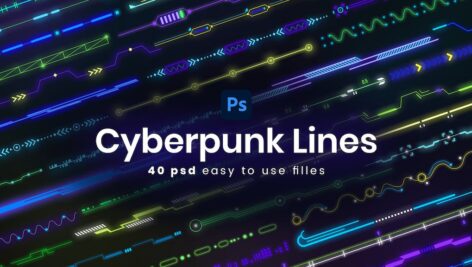 دانلود خطوط تزئینی Cyberpunk