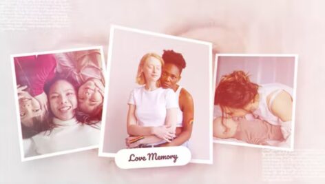 پروژه افترافکت خاطره عاشقانه Lovely Memory