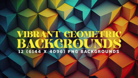 دانلود ۱۲ بکگراند ژئومتریک باکیفیت Vibrant Geometric Backgrounds 6K
