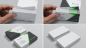 دانلود موکاپ نمای مختلف کارت ویزیت Realistic Business Card Mockups