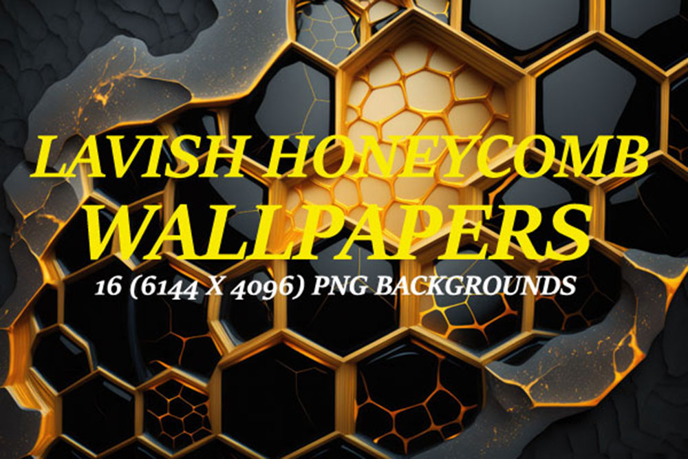 دانلود بکگراند لانه زنبوری Lavish Honeycomb Wallpapers 8K