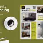 دانلود قالب بروشور دفتر طراحی داخلی Interior Design Property Flyer