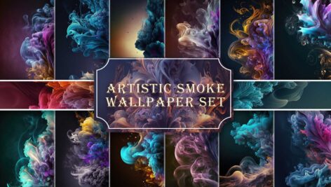 دانلود تکسچر دود رنگی هنری Artistic Smoke Colors Backgrounds