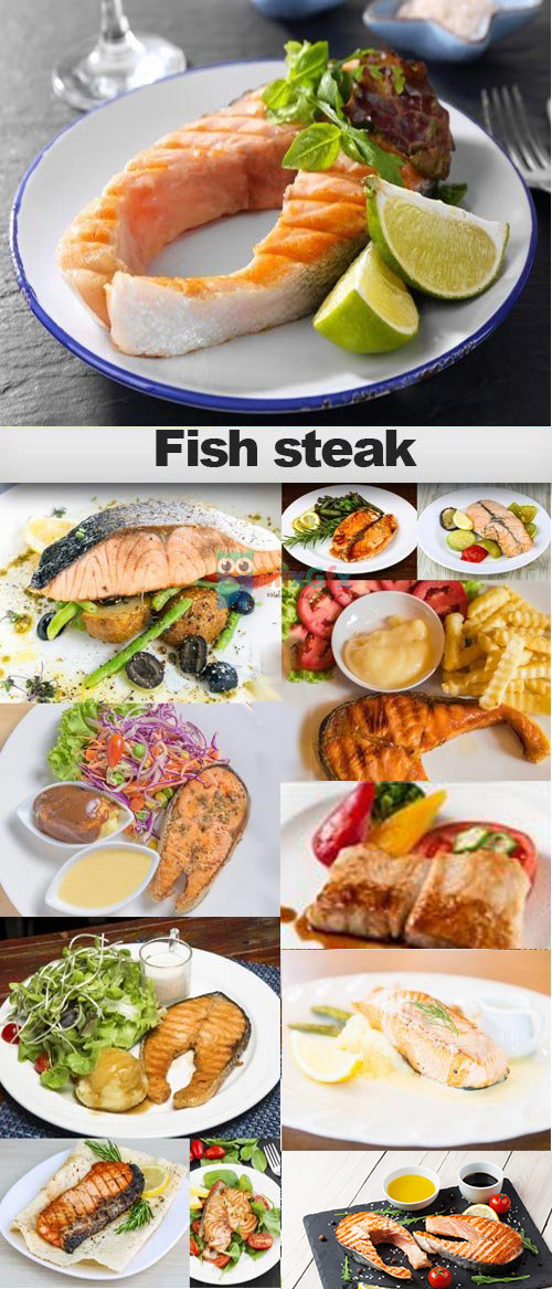 دانلود مجموعه تصاویر با کیفیت استیک ماهی Fish Steak