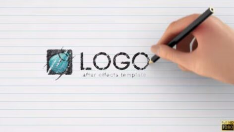پروژه افترافکت استایل طراحی لوگو Draw Logo Style