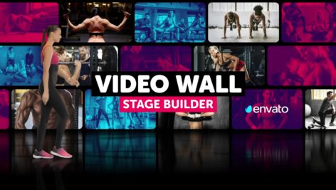 پروژه ساخت استیج ویدیو وال برای افترافکت و پریمیر Video Wall Stage Builder