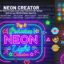 دانلود فایل لایه باز ساخت اشکال و متن نئونی Neon Effect