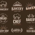 دانود مجموعه لوگوی نان و شیرینی Bakery Logos