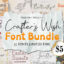 دانلود 35 فونت انگلیسی تایپوگرافی Crafter's Wish Font Bundle