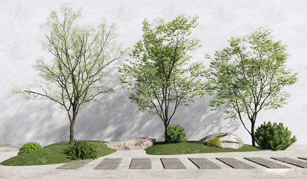 دانلود آبجکت درخت تزئینی با نرم افزار اسکچاپ