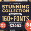 دانلود مجموعه فونت Creativefabrica Stunning Font Bundle