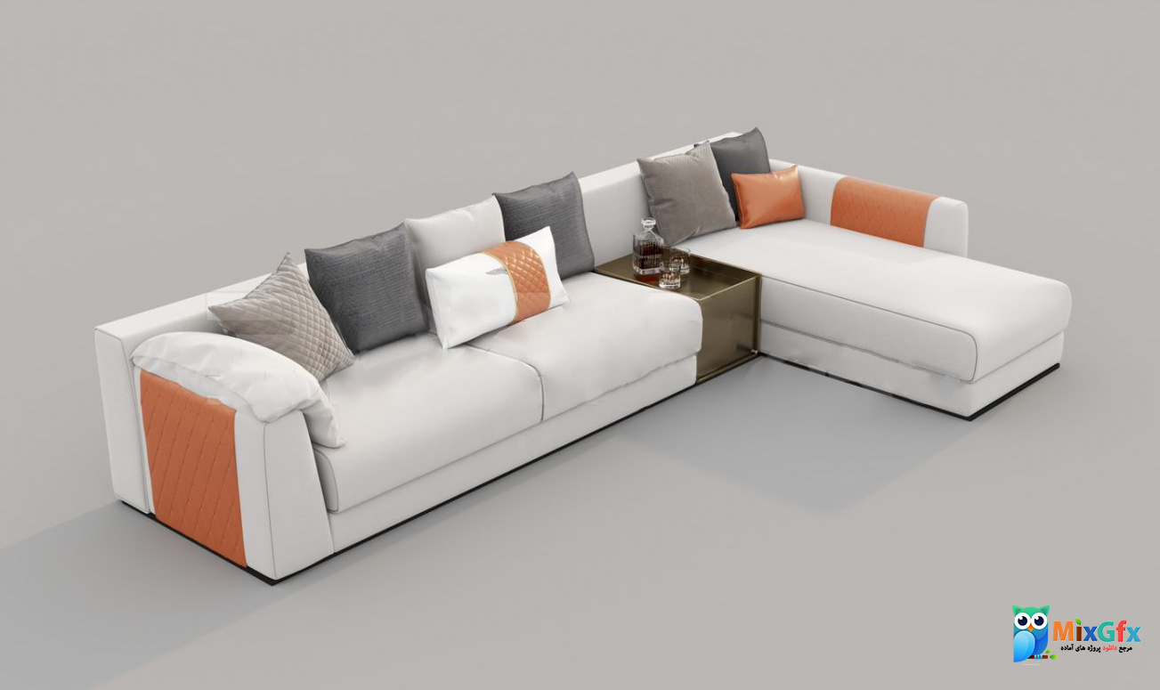 دانلود مدل 3 بعدی مبلمان 3D Sofa