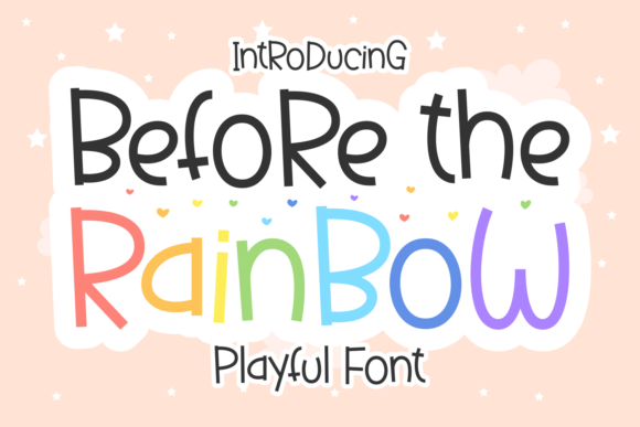 دانلود فونت رنگین کمان Before the Rainbow Font