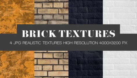 دانلود ۴ تکسچر با کیفیت آجری ۴Brick HQ Textures