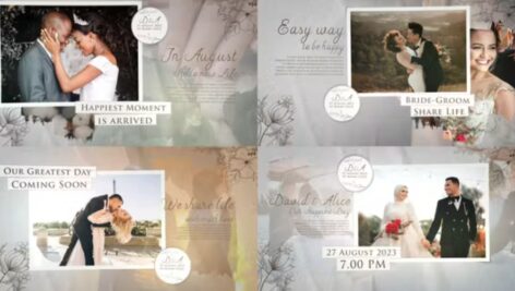 پروژه افترافکت اسلایدشو آلبوم عروسی Wedding Album Slideshow