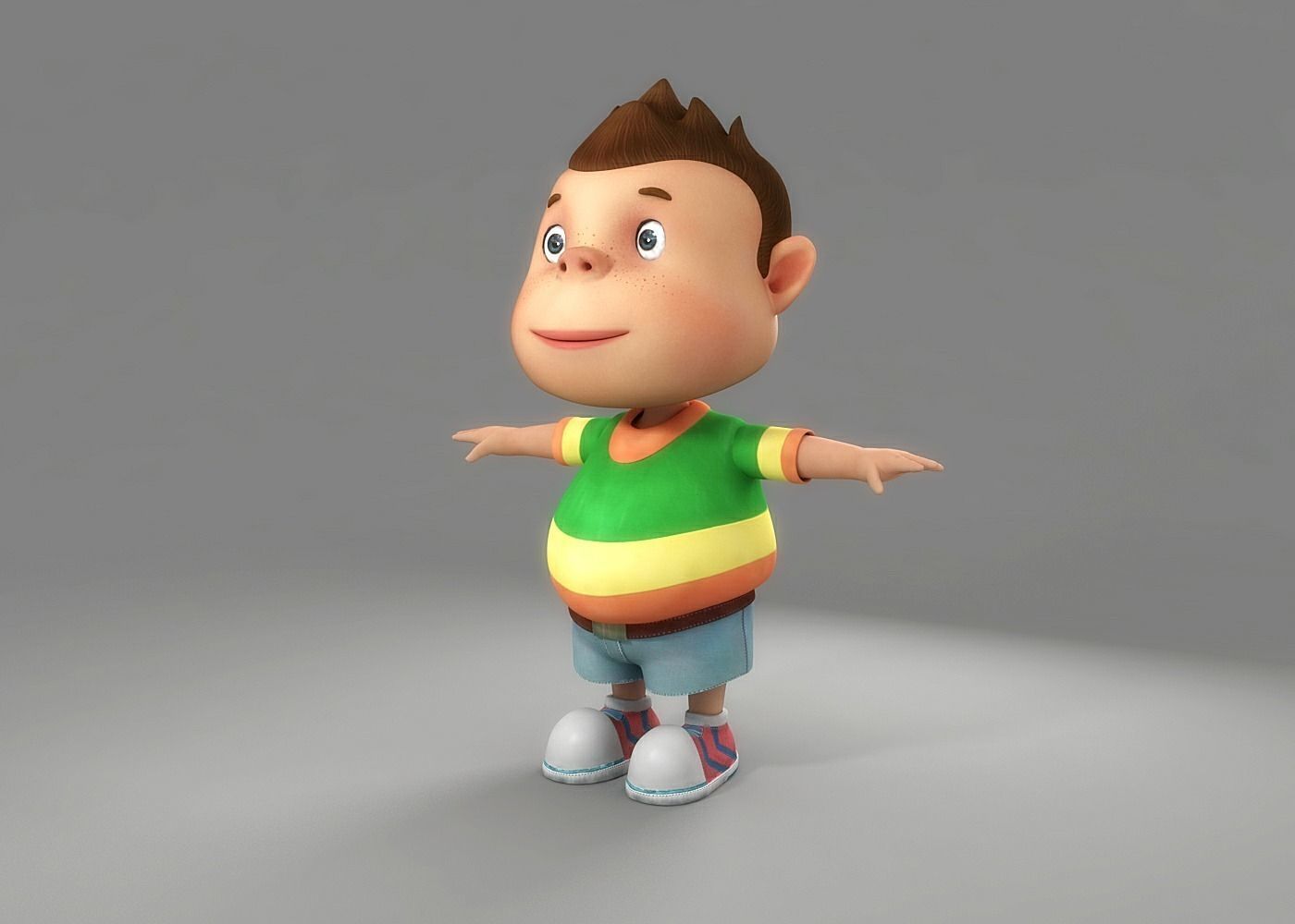 دانلود مدل سه بعدی کارتونی پسر بچه 3D Cartoon Boy