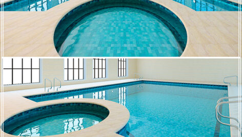 دانلود مدل سه بعدی سالن استخر سرپوشیده Swimming pool