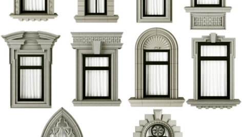 دانلود مدل های سه بعدی پنجره قاب کلاسیک