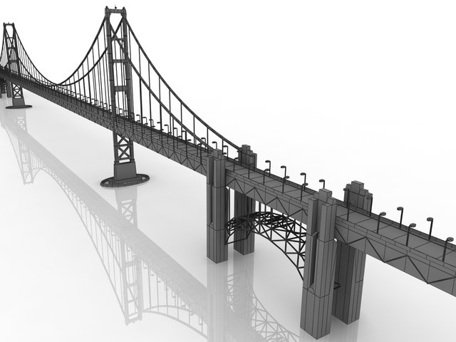 دانلود مدل سه بعدی پل bridge 3D
