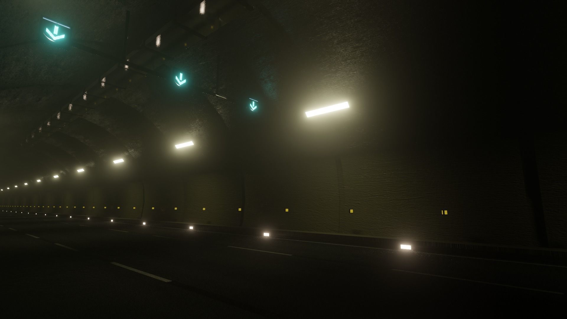 دانلود تونل سه بعدی کم پلی Road Tunnel 3D