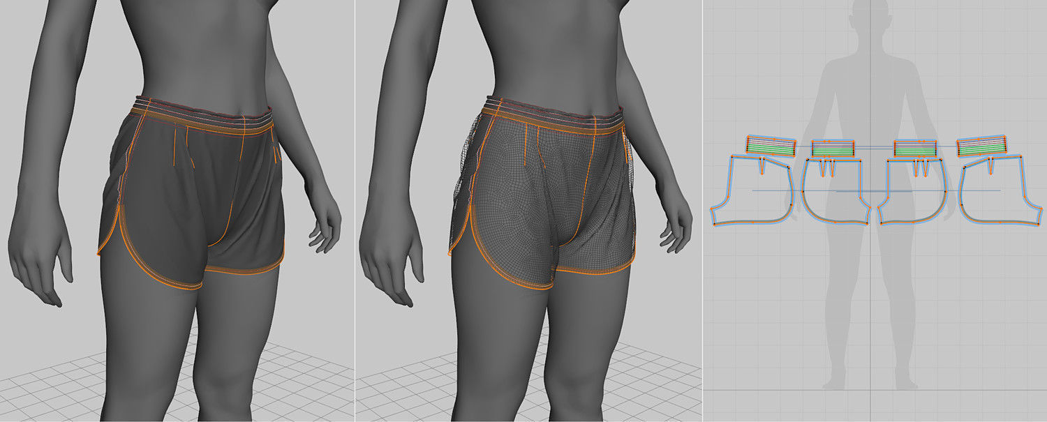 دانلود مدل سه بعدی شورت و زیرپوش Shorts and Undergarment 3D