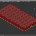 دانلود مدل سه بعدی ساختمان انبار Warehouse building 3D