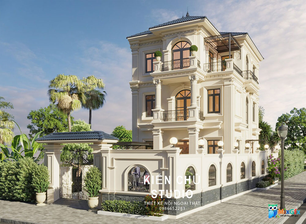 دانلود نمای بیرونی ویلای سه بعدی 3D Villa Exterior
