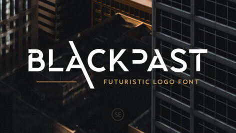دانلود فونت لوگو انگلیسی Blackpast Futuristic Logo Font