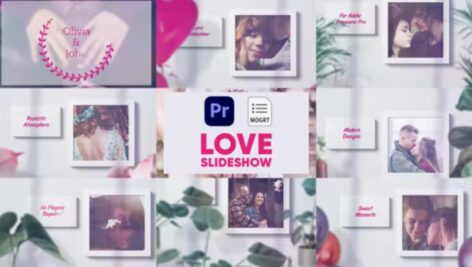 پروژه پریمیر اسلایدشو عاشقانه Love Slideshow For Premiere Pro