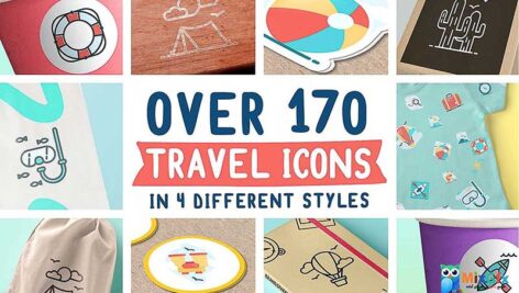 دانلود 170 آیکون سفر Travel Icons