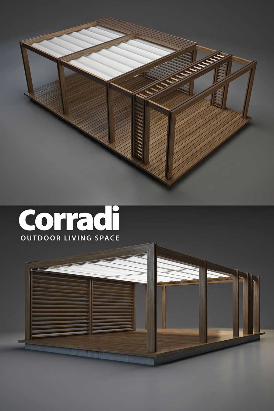 دانلود مدل سه بعدی آلاچیق شرکت Corradi