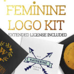 دانلود کیت 200 لوگوی زنانه Feminine Logo Kit