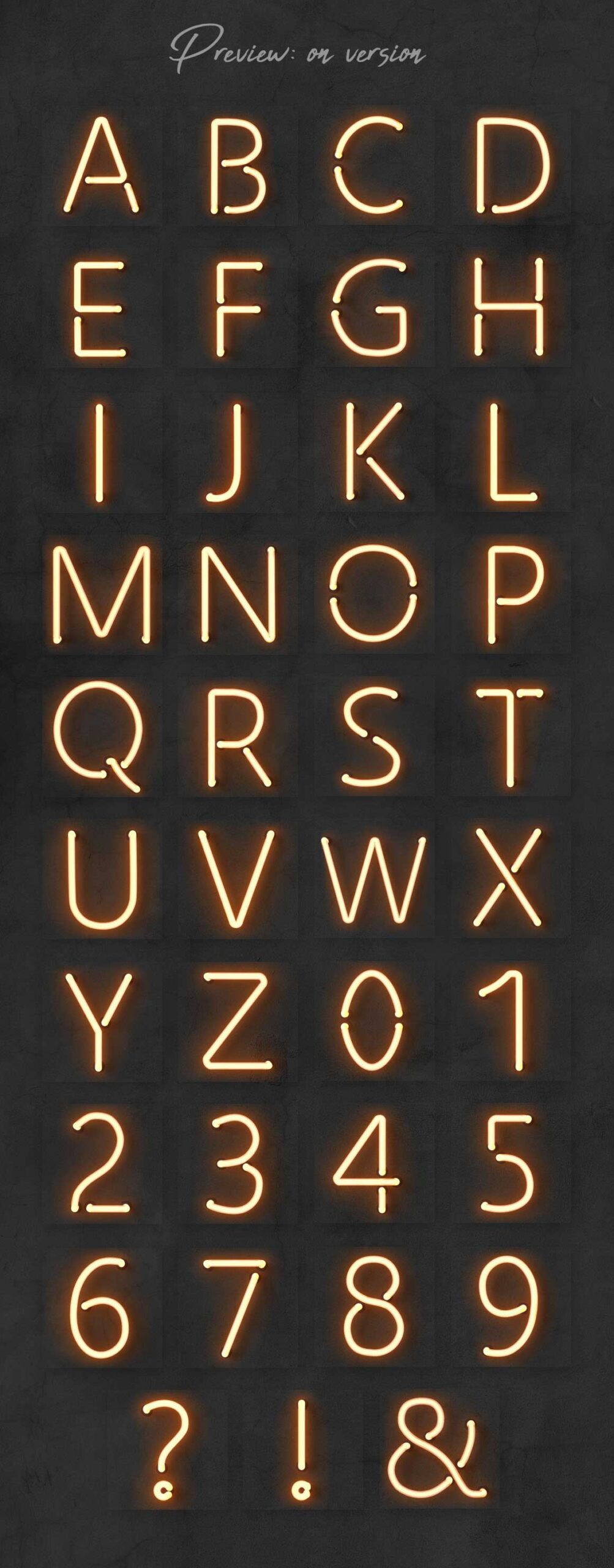 دانلود کیت الفبای نئون Neon Alphabet
