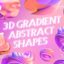 دانلود شیپ انتزاعی گرادیان سه بعدی 3D Gradient Abstract