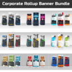 دانلود باندل بنر رول آپ حرفه ای شرکتی Corporate Business Roll Up Banner