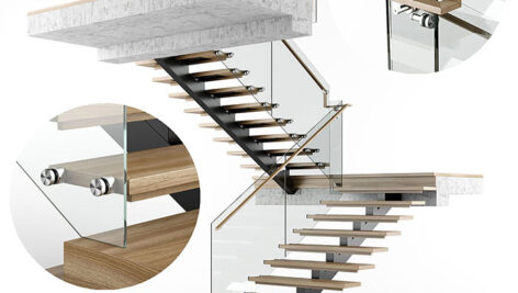 دانلود مدل سه بعدی راه پله داخلی مدرن Modern Interior Stair