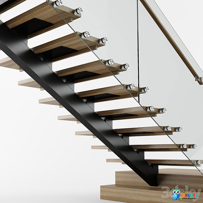 دانلود مدل سه بعدی راه پله داخلی مدرن Modern Interior Stair