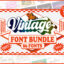 دانلود مجموعه فونت انگلیسی وینتیج The Vintage Font Bundle