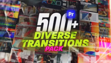 پروژه مجموعه ترانزیشن پریمیر پرو Diverse Transitions Pack for Premiere