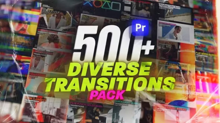 پروژه مجموعه ترانزیشن پریمیر پرو Diverse Transitions Pack for Premiere