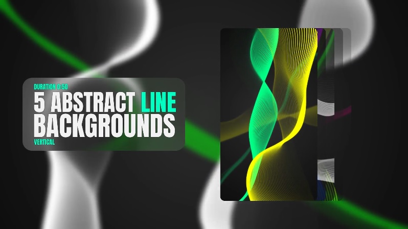 پروژه افترافکت پس‌زمینه‌های خطوط انتزاعی Abstract Line Backgrounds