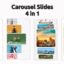 پروژه افترافکت اسلایدشو چرخشی عمودی اینستاگرام Carousel Verical 4 in 1