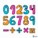 دانلود مجموعه‌ اعداد رنگی انگلیسی فانتزی