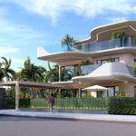 دانلود نمای بیرونی ویلای دوبلکس سه بعدی