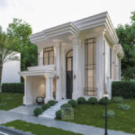 دانلود نمای بیرونی نئو کلاسیک ویلا